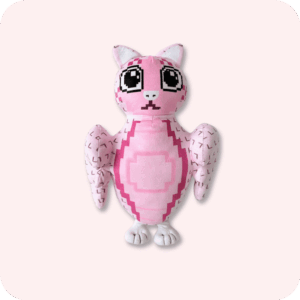 Meowl Plush Pink